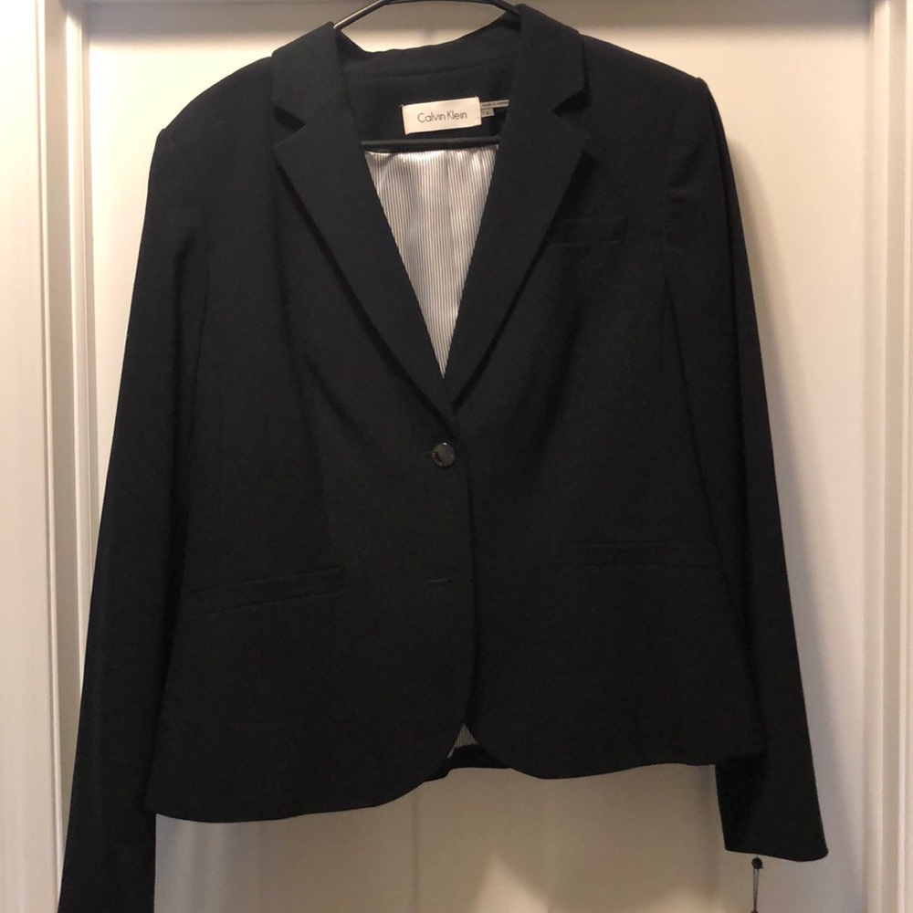 Calvin Klein Navy Suit Jacket